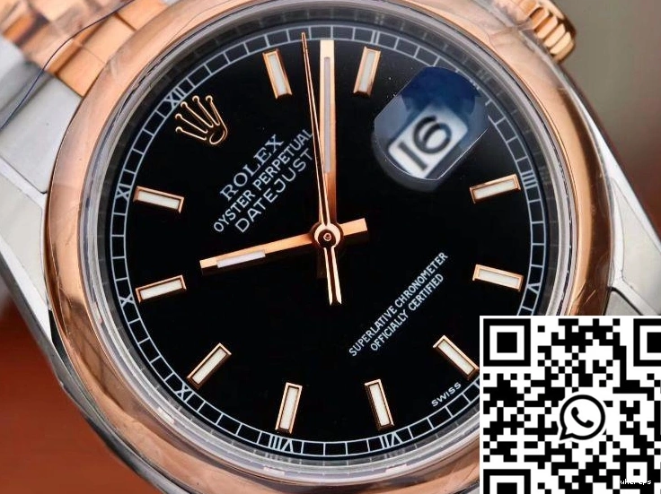 671 126201 Datejust Dial AR 36MM FastDry Factory Black Rolex 0712